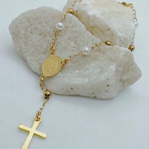 Denario en acero pulsera religion