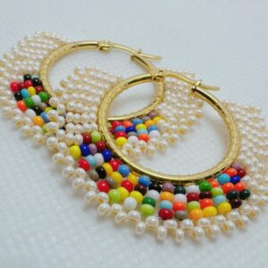 111-45 Candongas artesanales diseño elegante visāka