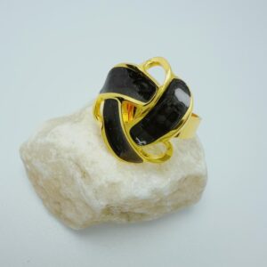 Anillo en acero esmaltado diseño elegante visāka