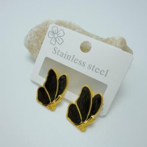 Aretes en acero diseño elegante visāka