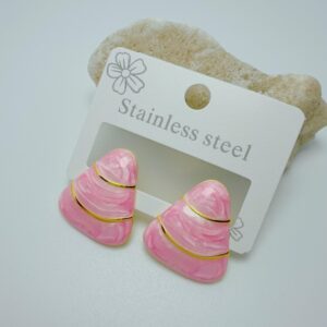 113-26 Aretes en acero diseño elegante visāka