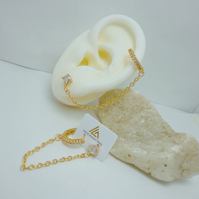 Aretes en rodio diseño elegante visāka