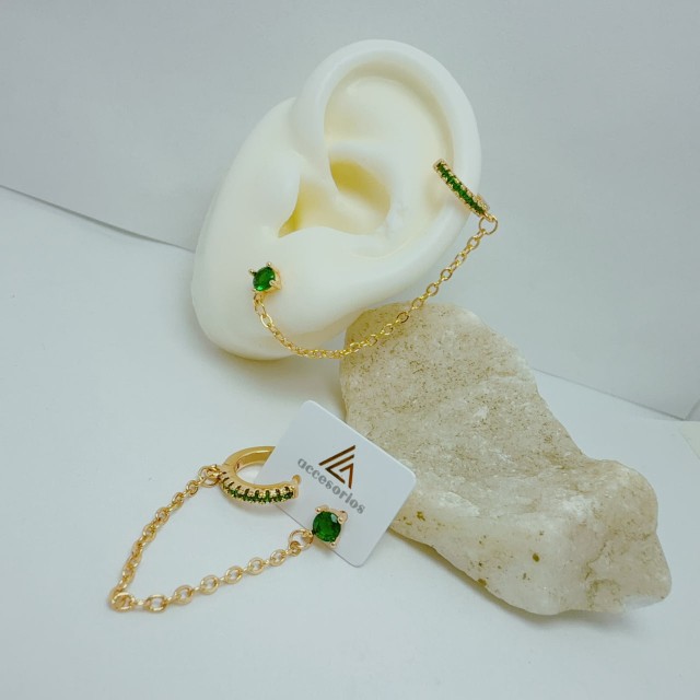 Aretes en rodio diseño elegante visāka