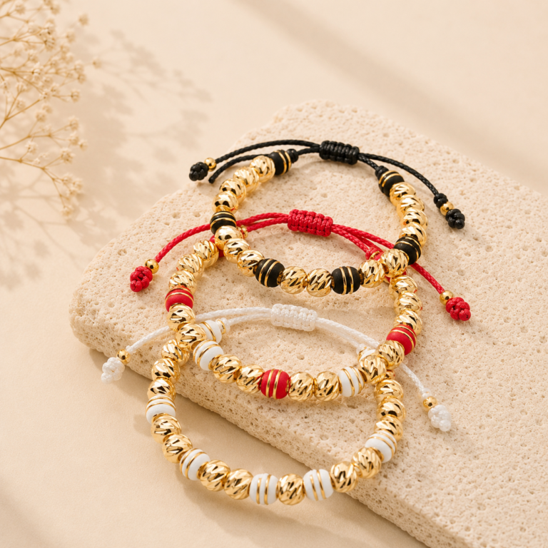 Pulseras en rodio unisex artesanales
